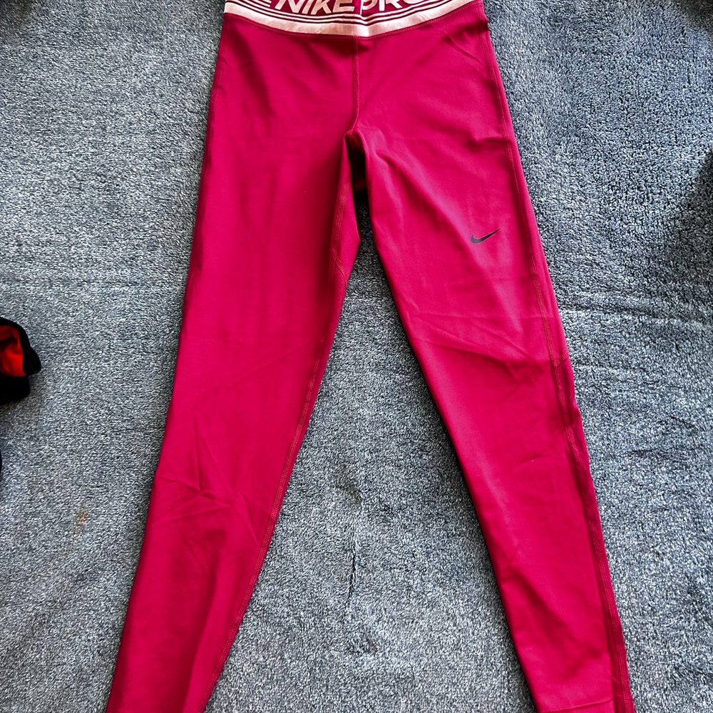 Nike Red Performance Leggings